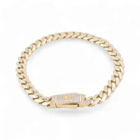 10K Yellow Gold Monaco Women's Bracelet / Size: 7mm 7.5" / Weight: 9.1GR / COWB0MON7-7.5