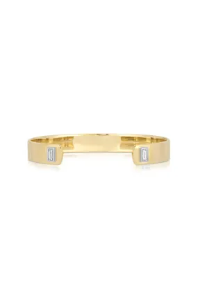 14K Yellow Gold Open Front Bangle