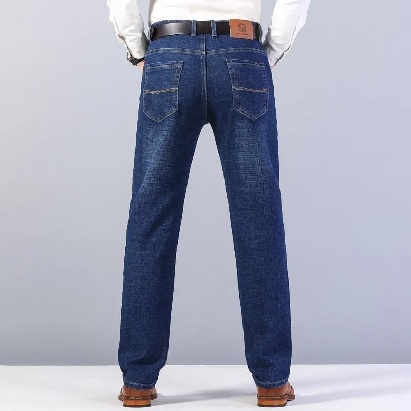 2021 Baumwolle Männer Stretch Jeans Klassischen Style Mode Lässig Business Neue Hosen 9536 27-40
