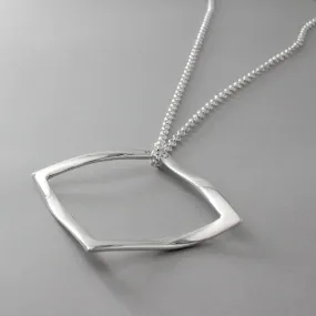 AYA – Outer Square Silver Pendant