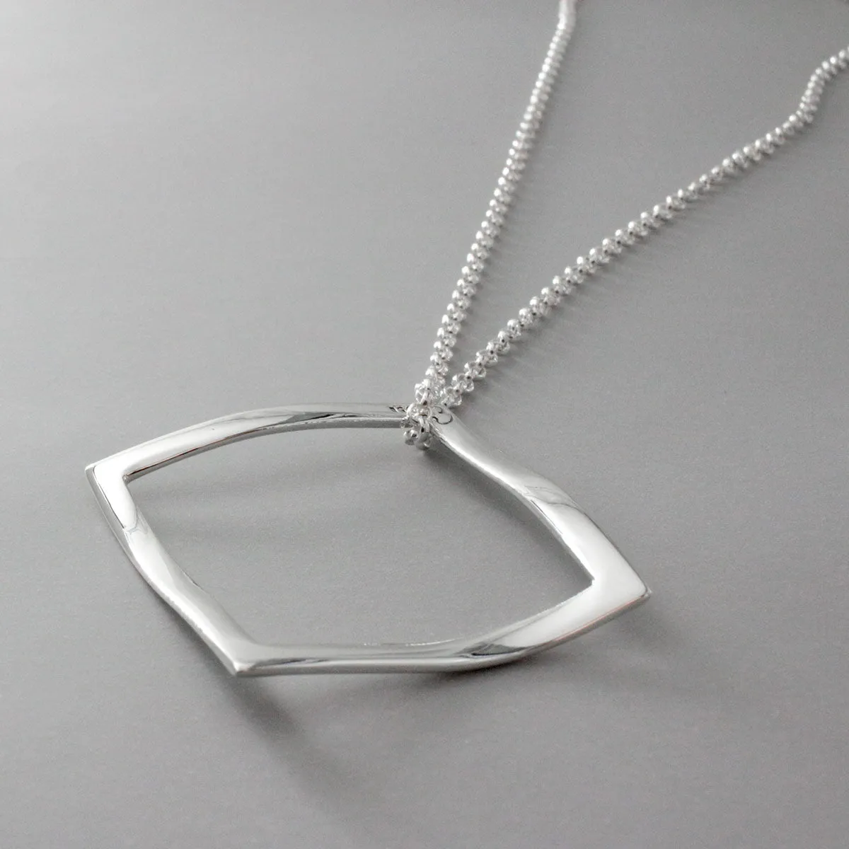 AYA – Outer Square Silver Pendant