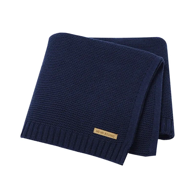 Baby Boy Navy Blue Blanket