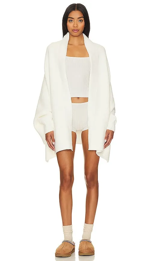 Barefoot Dreams CozyChic Blanket Wrap in Cream