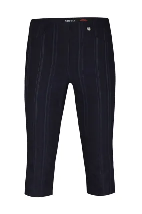 Bella 05 40cm Seersucker Trousers Navy