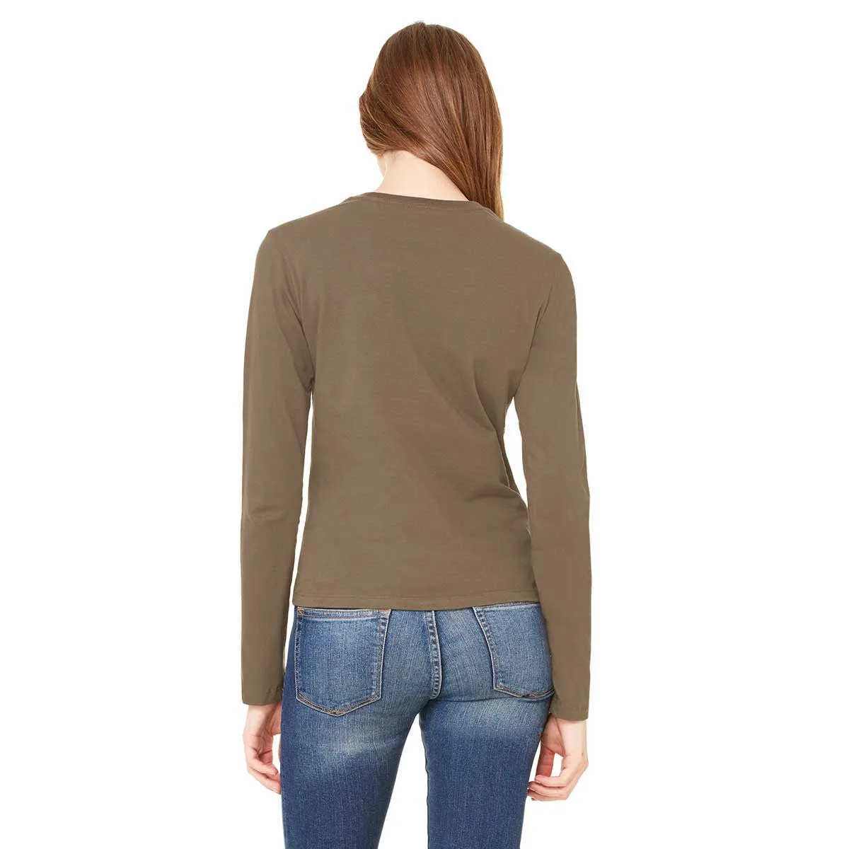 Bella   Canvas Women's Army Jersey Long-Sleeve T-Shirt