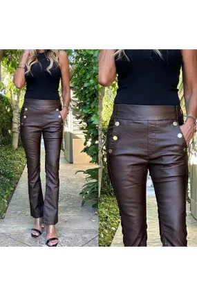 Bevy Flog Sofia Brown Vegan Crop
