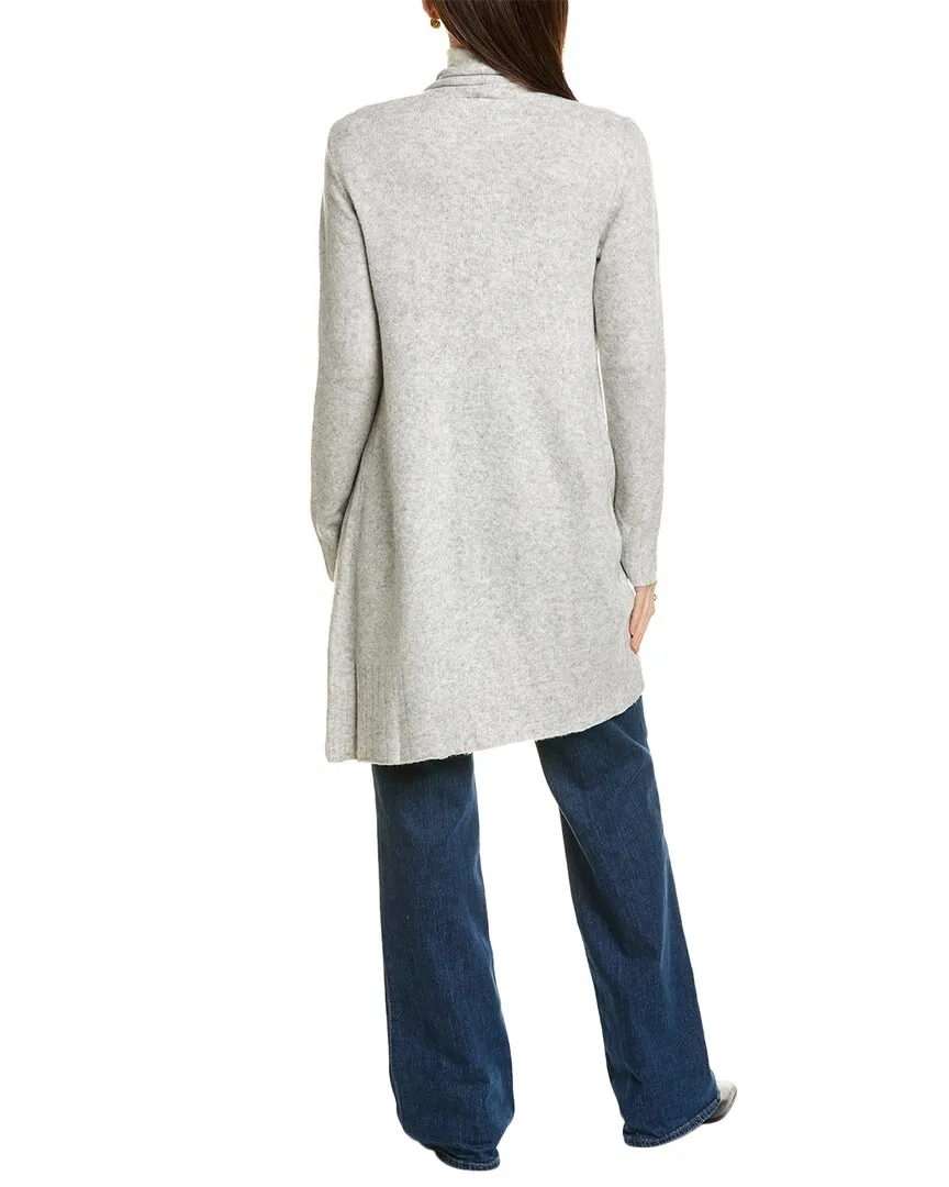 Bobeau Open Front Wool-Blend Cardigan