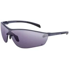 Bolle Silium Plus Safety Glasses with Graphite Colored Frame and Smoke Anti-Fog Lens