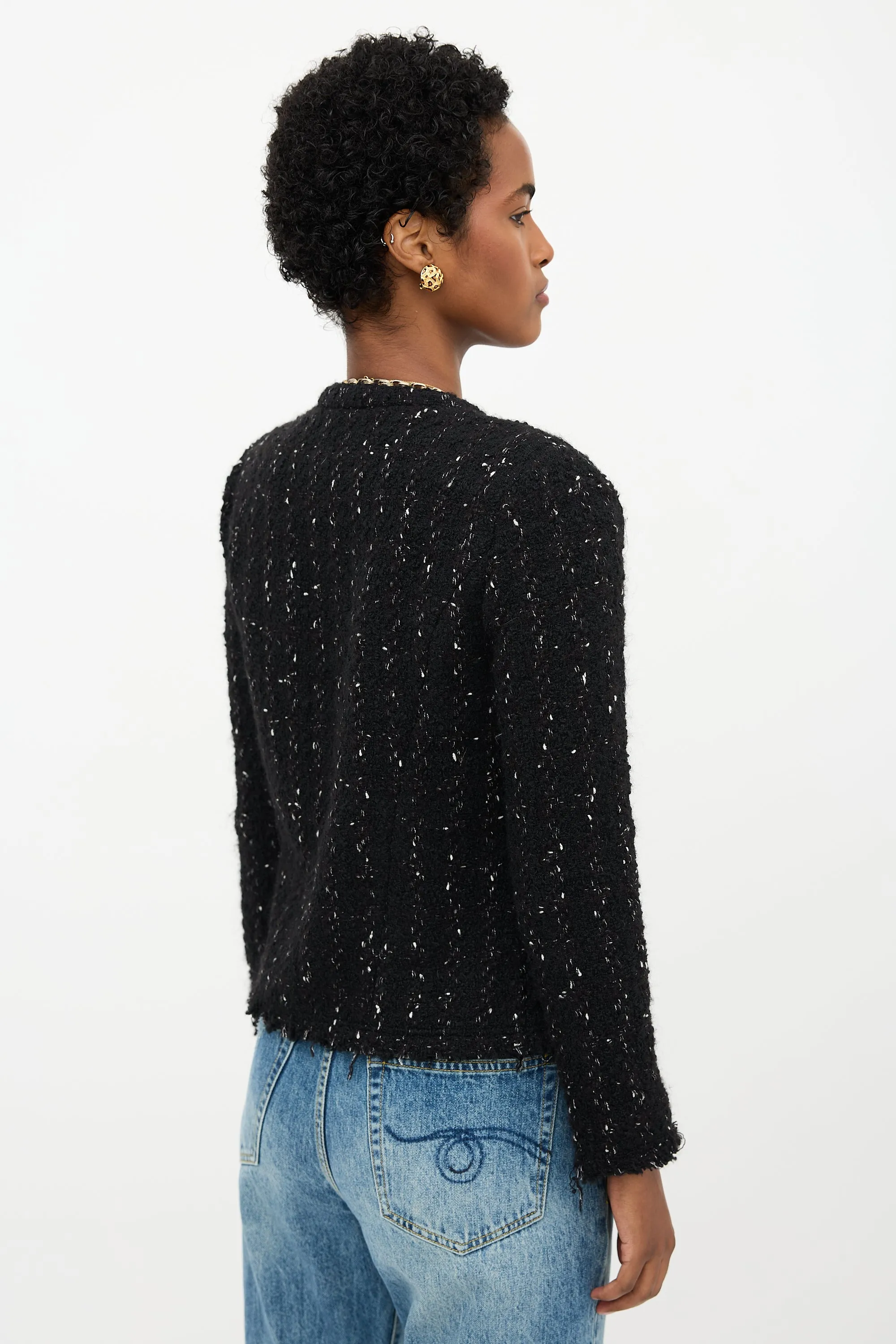 Boucle Open Front Jacket