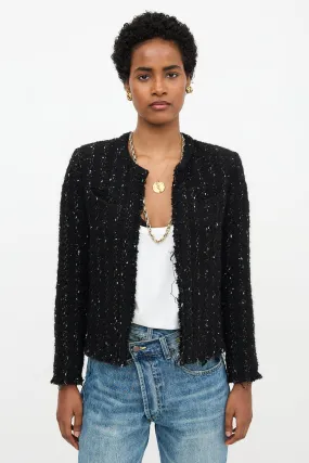 Boucle Open Front Jacket
