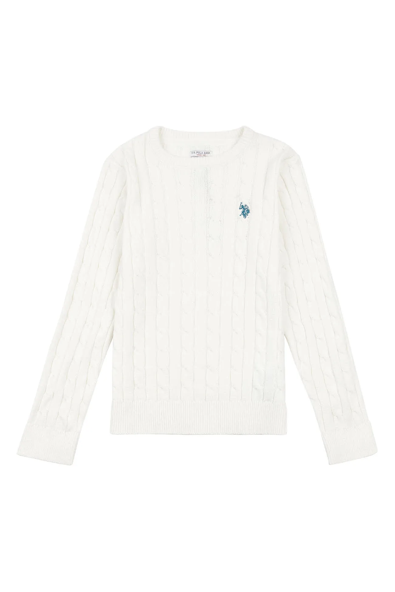 Boys Cable Knit Jumper in Marshmallow