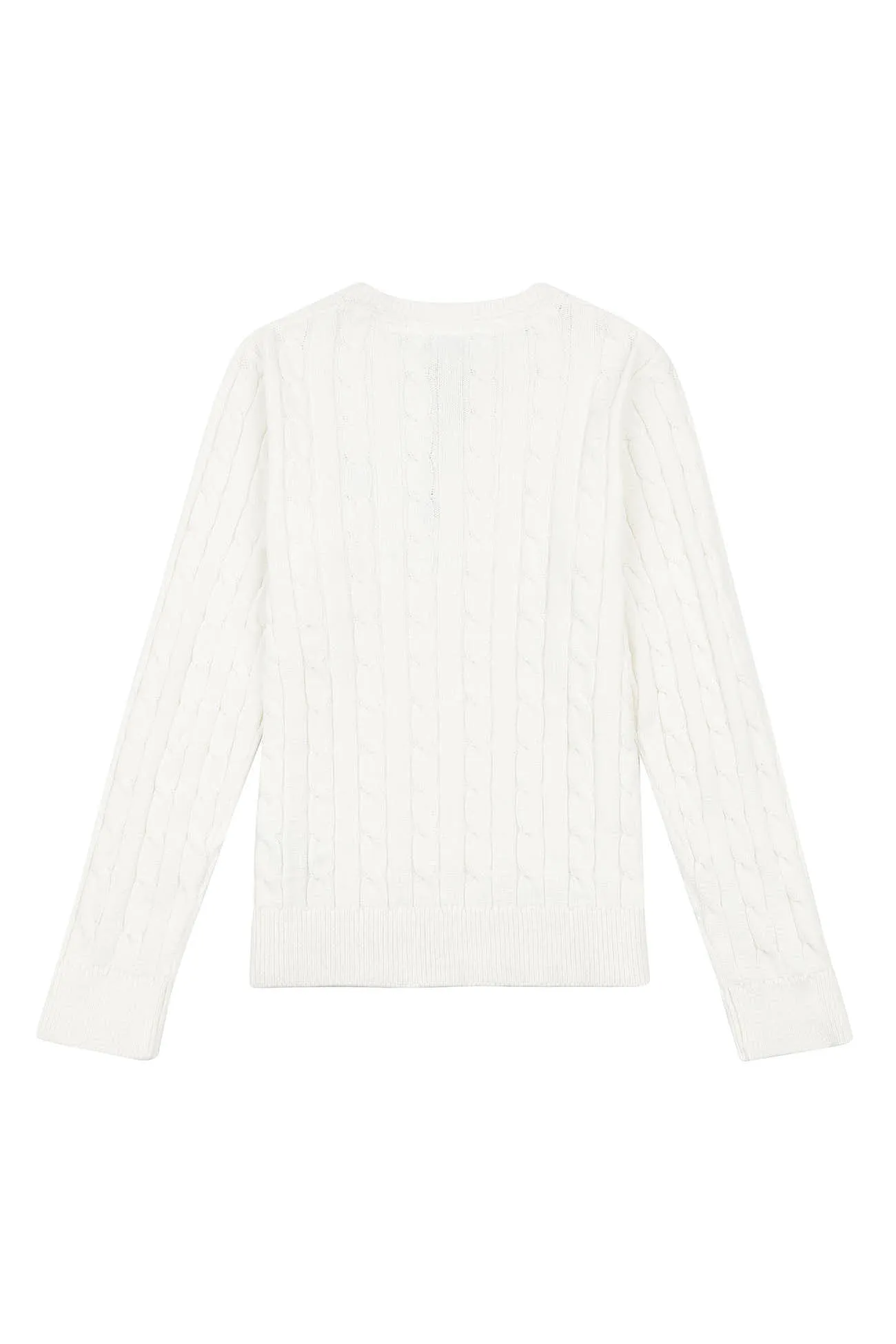 Boys Cable Knit Jumper in Marshmallow