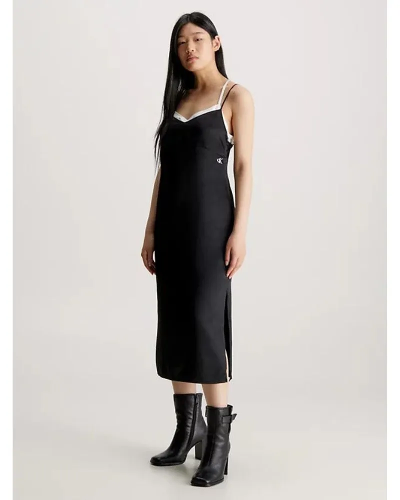 Calvin Klein - Zipped Back Midi Slip Dress