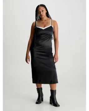 Calvin Klein - Zipped Back Midi Slip Dress