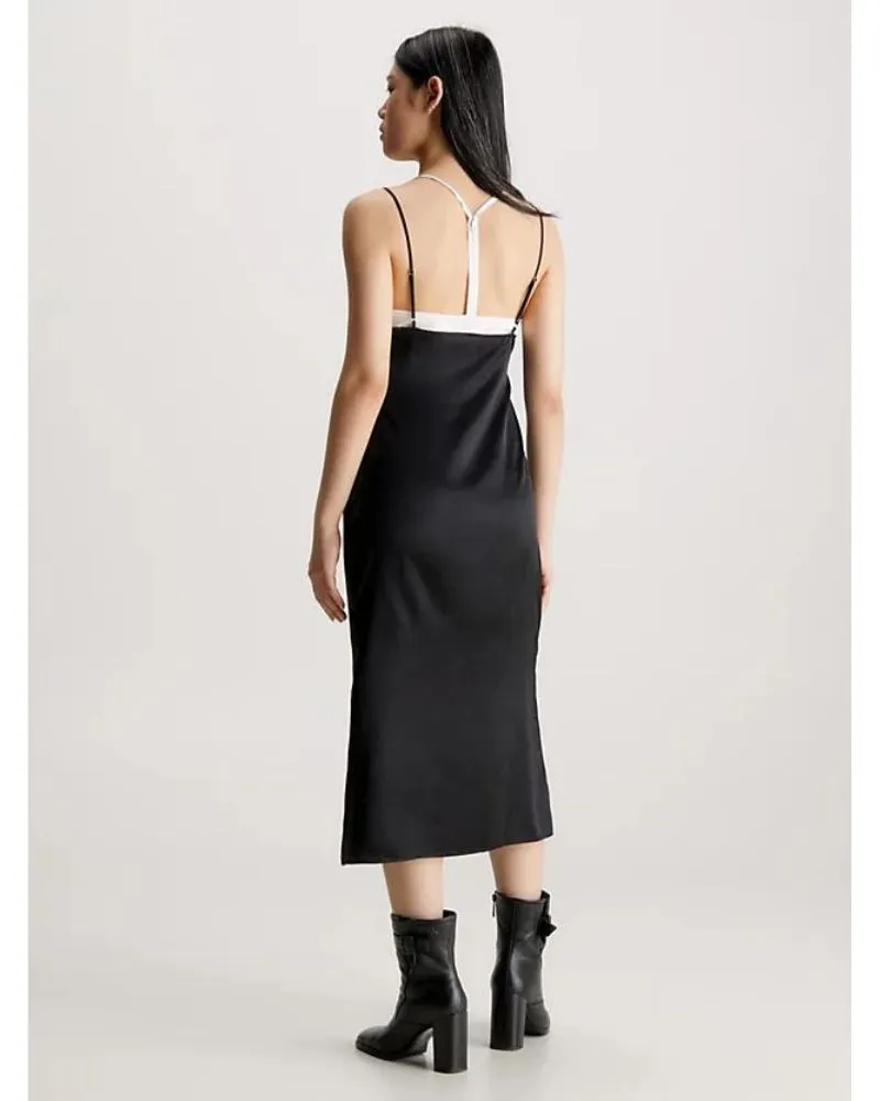 Calvin Klein - Zipped Back Midi Slip Dress
