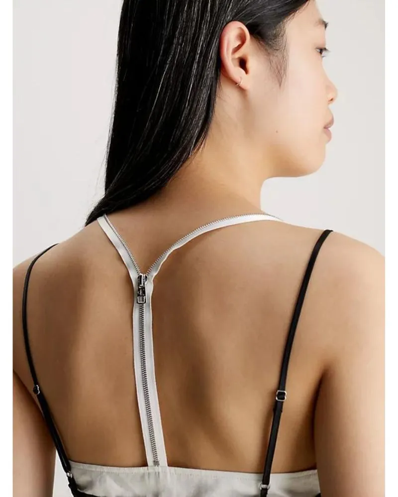 Calvin Klein - Zipped Back Midi Slip Dress