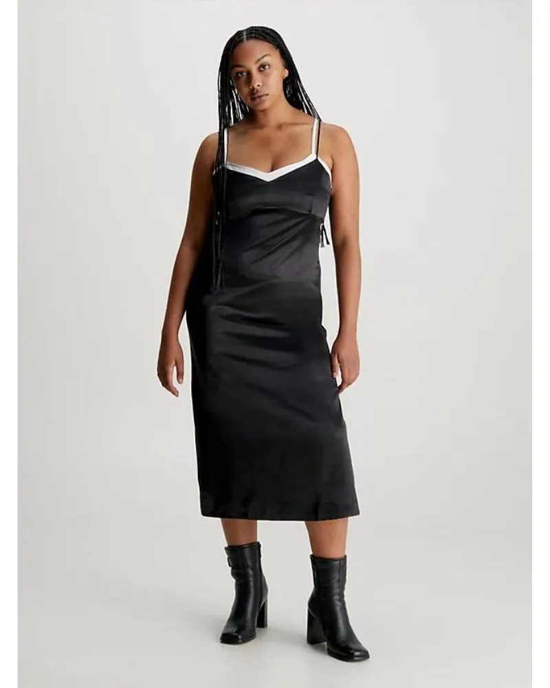 Calvin Klein - Zipped Back Midi Slip Dress