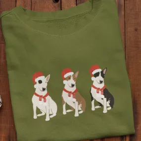 Christmas Bull Terrier, Bull Terrier Mom, Unisex Dog Christmas Sweatshirt, Christmas Dog Sweatshirt, Gift for Mom, Christmas gift ideas
