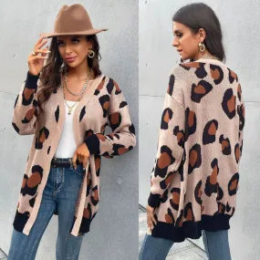 Cozy Leopard Print Cardigan