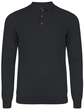 Cristian Polo Neck Knitted Jumper in True Navy - Kensington Eastside