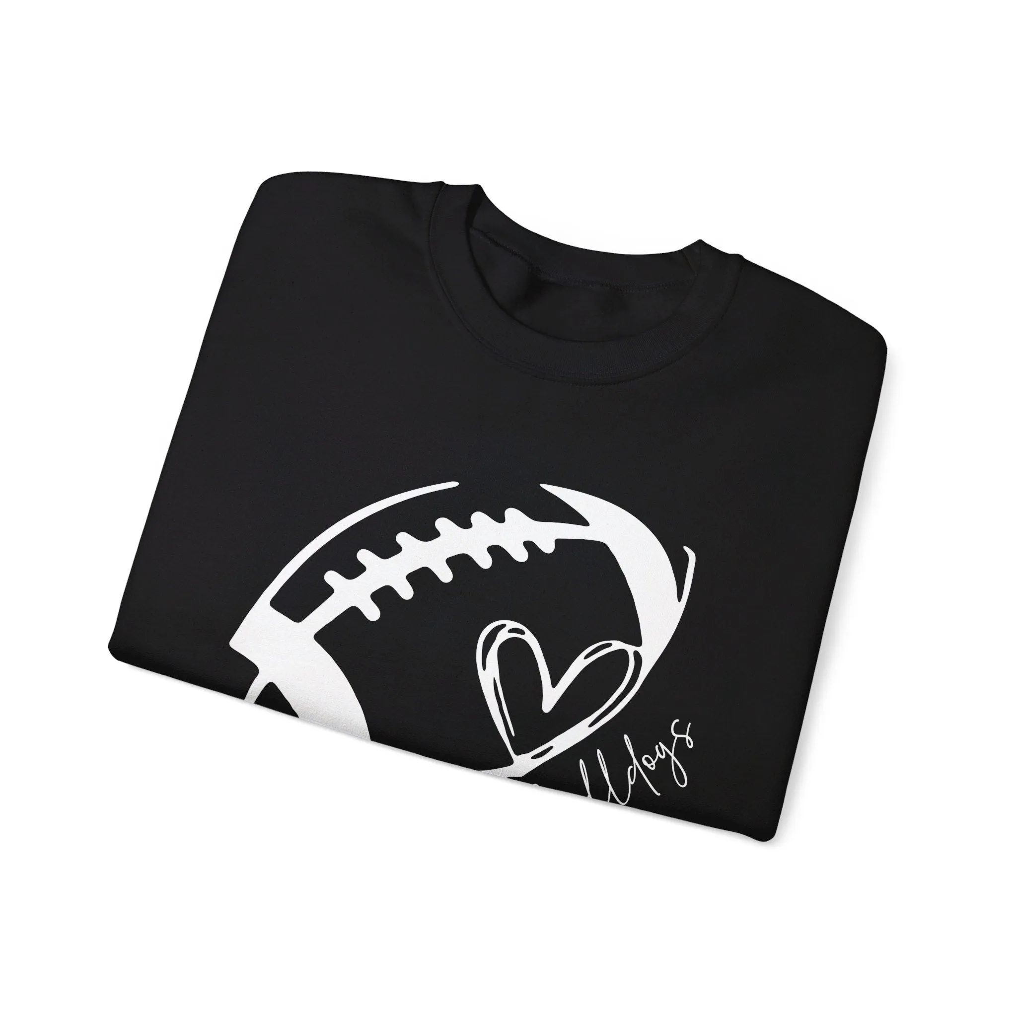 DeLand Bulldogs Football Heart Sweatshirt Unisex Crewneck Sweatshirt