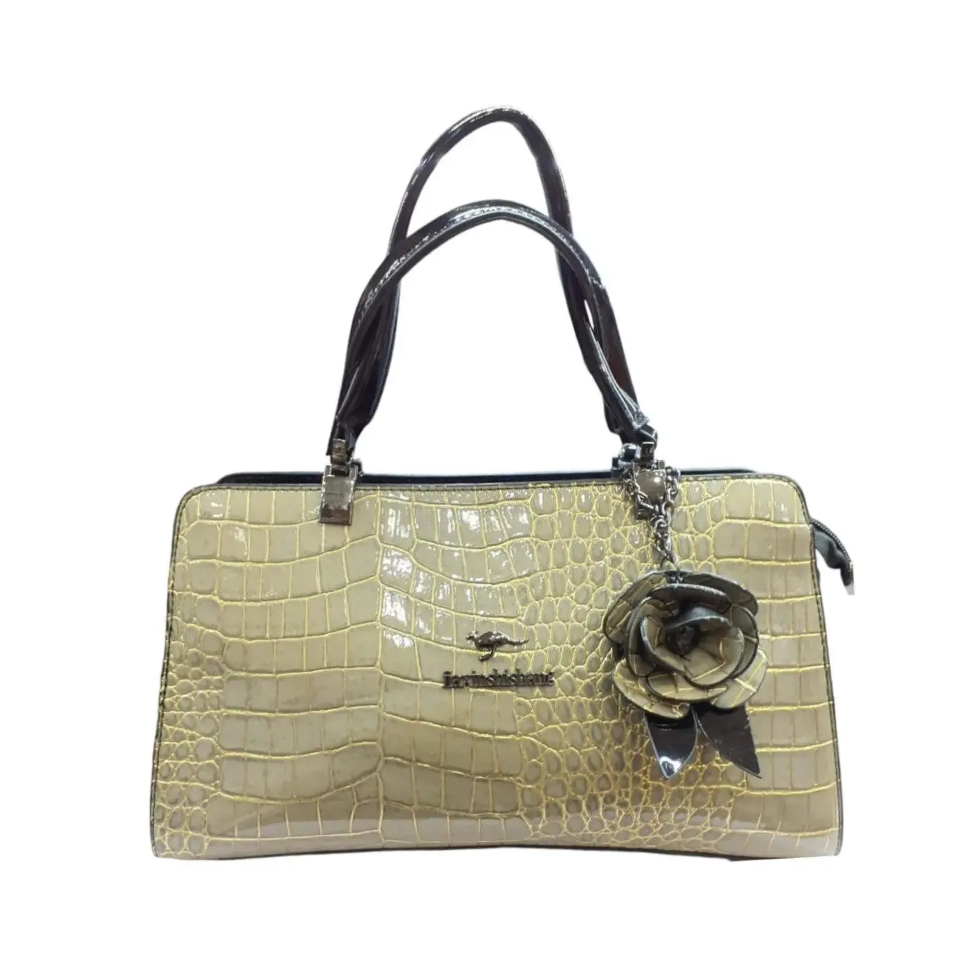 Embossed Satchel Bag