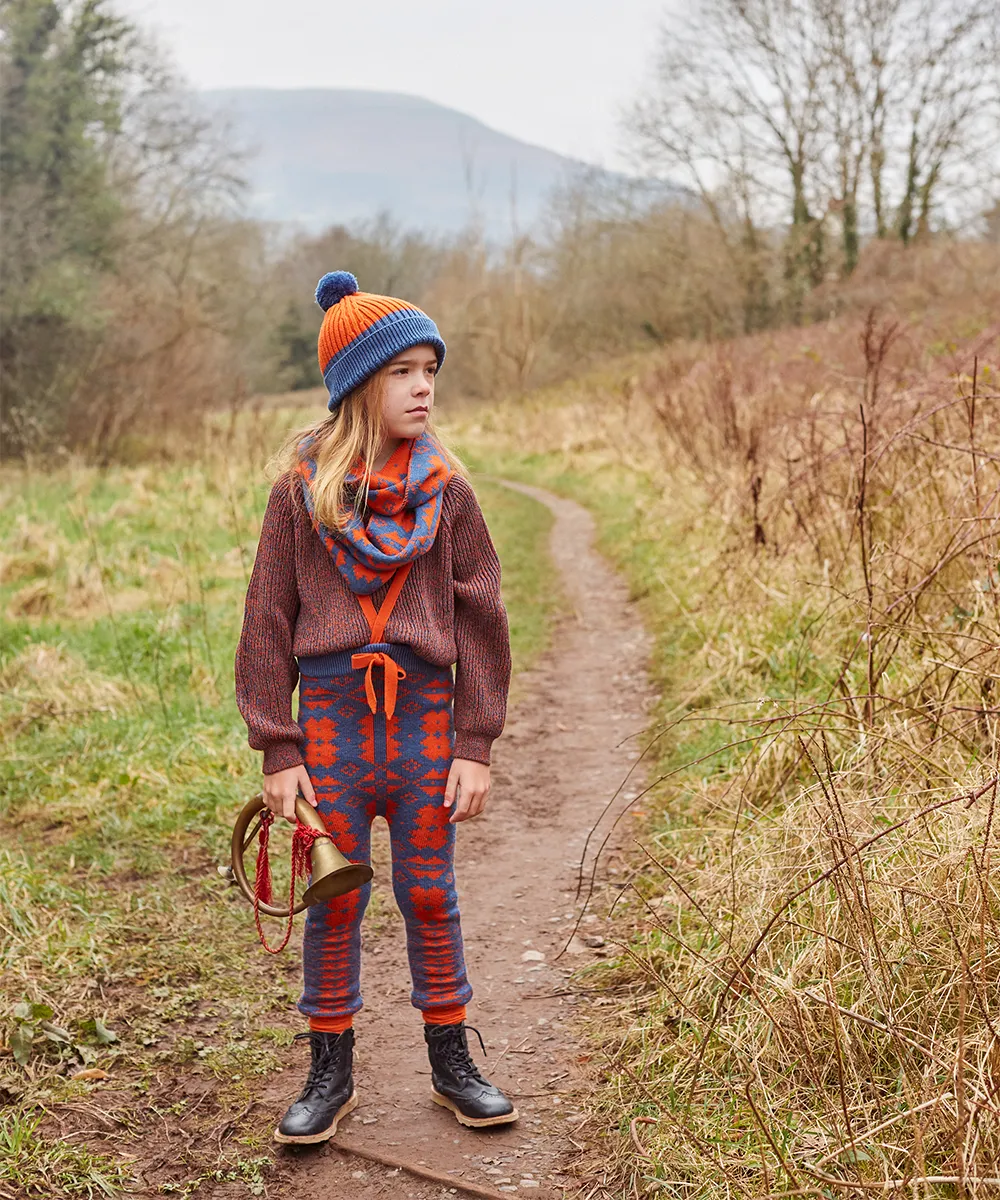 Eryri Pants - Denim / Pumpkin