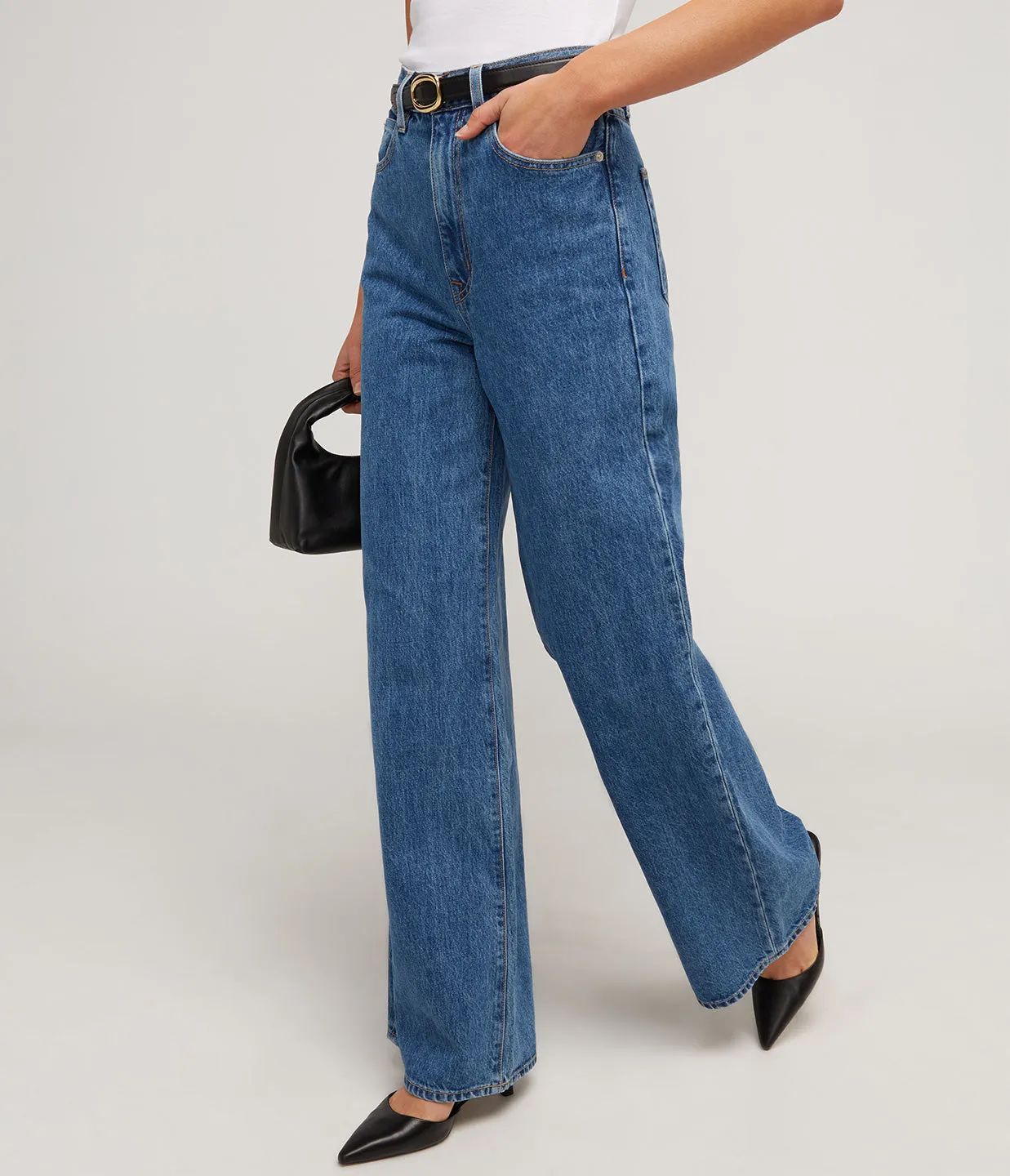 Eva Wide Tapered Leg in Sweet Memory