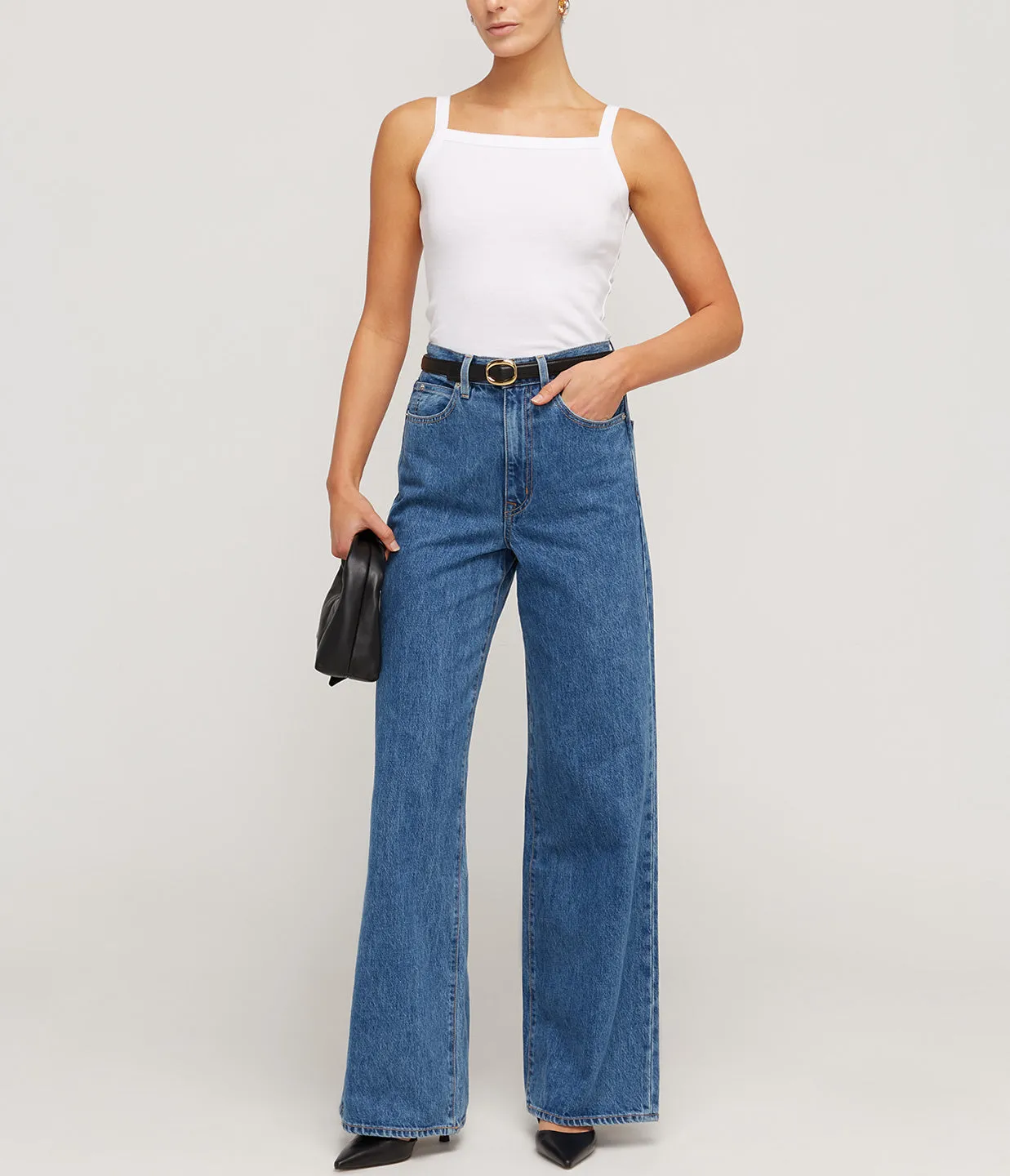 Eva Wide Tapered Leg in Sweet Memory
