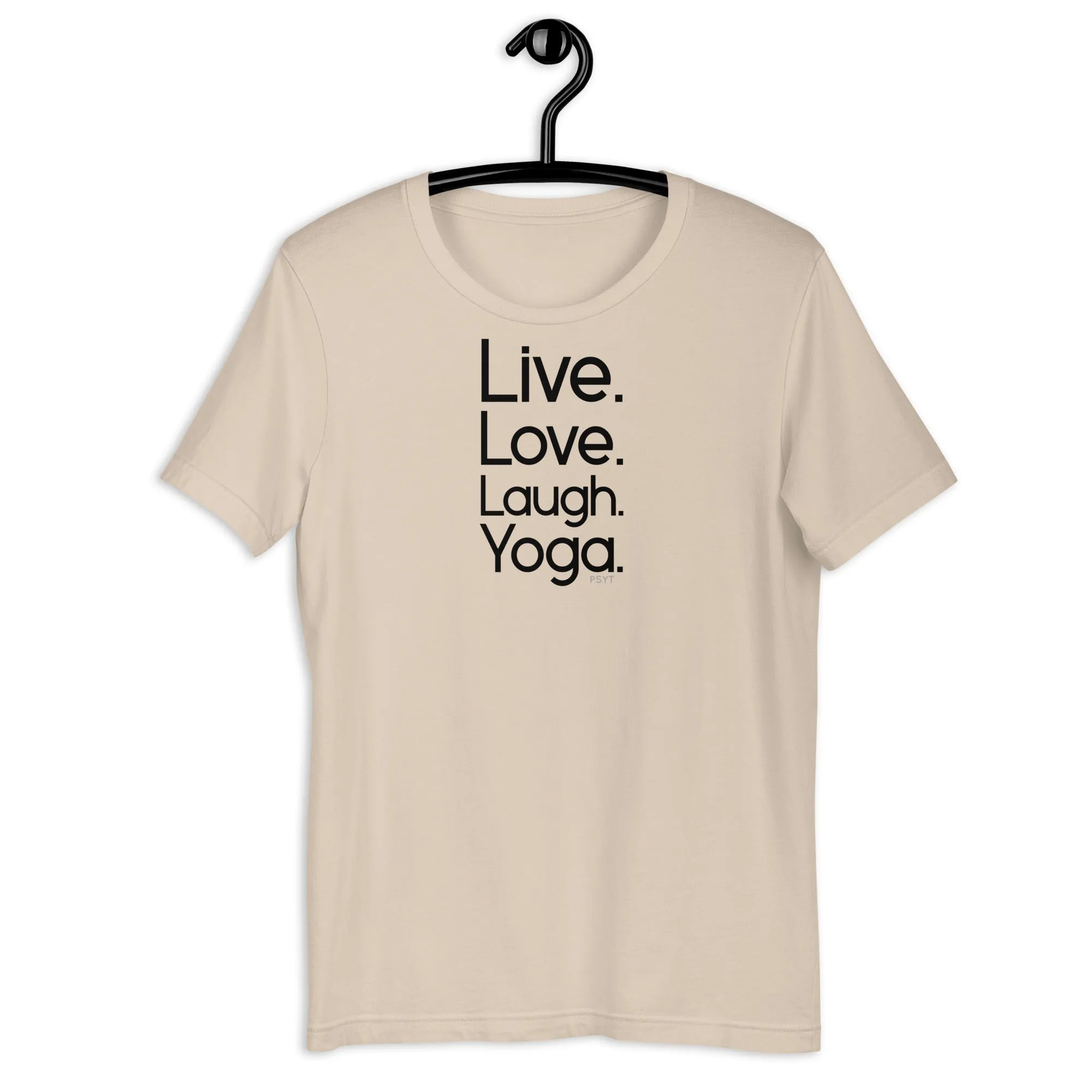 Fact: Live Love Laugh Yoga Light Color Shirt