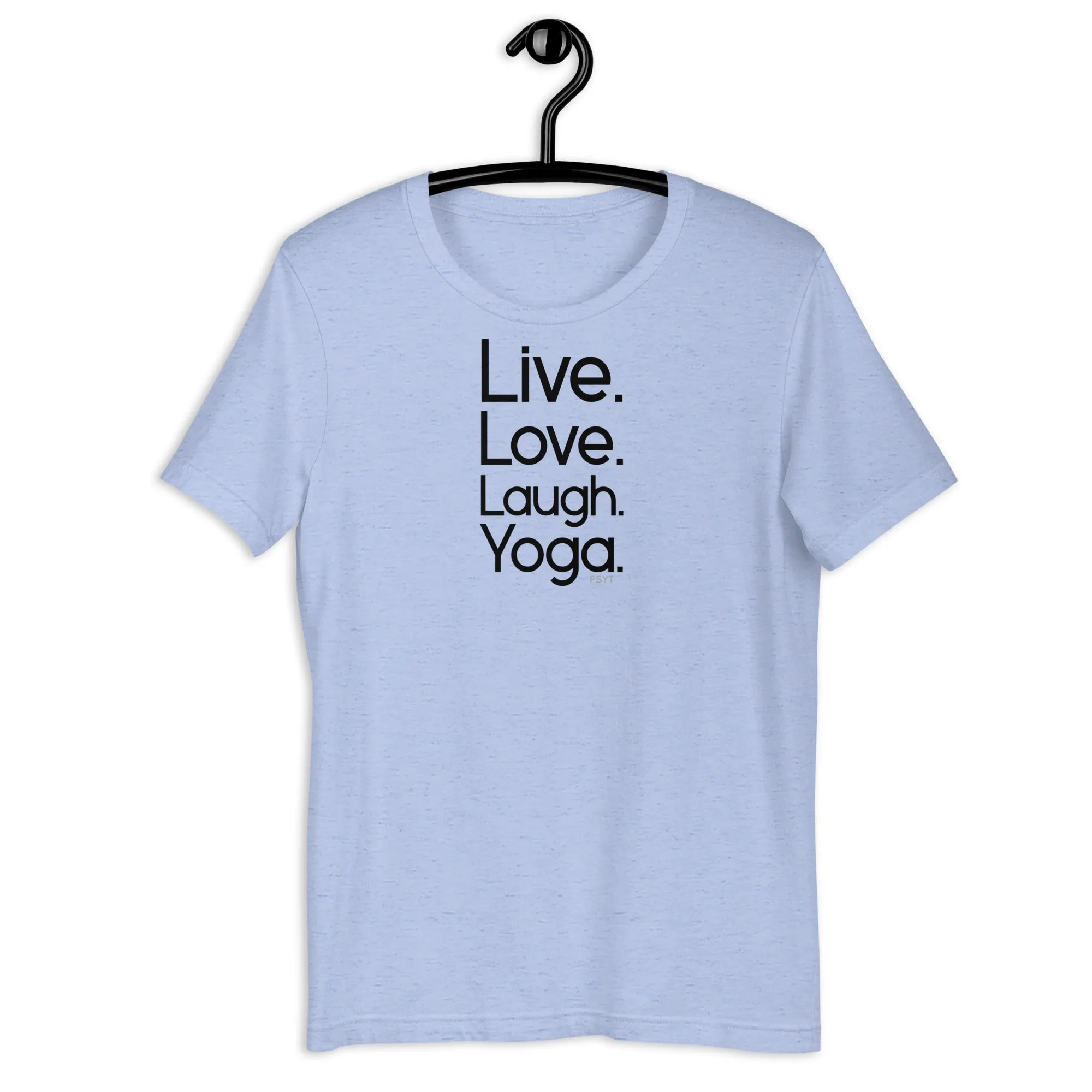 Fact: Live Love Laugh Yoga Light Color Shirt