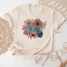 Fall Floral Bouquet Shirt
