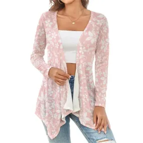 Feel Like a Cloud in This Women's Pink Floral Cardigan