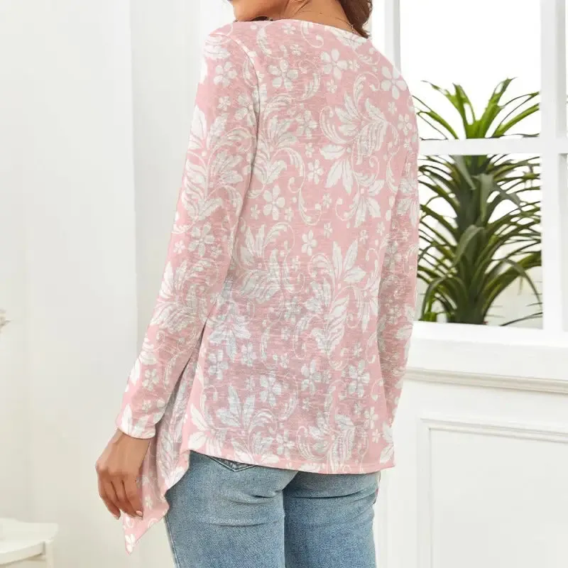 Feel Like a Cloud in This Women's Pink Floral Cardigan