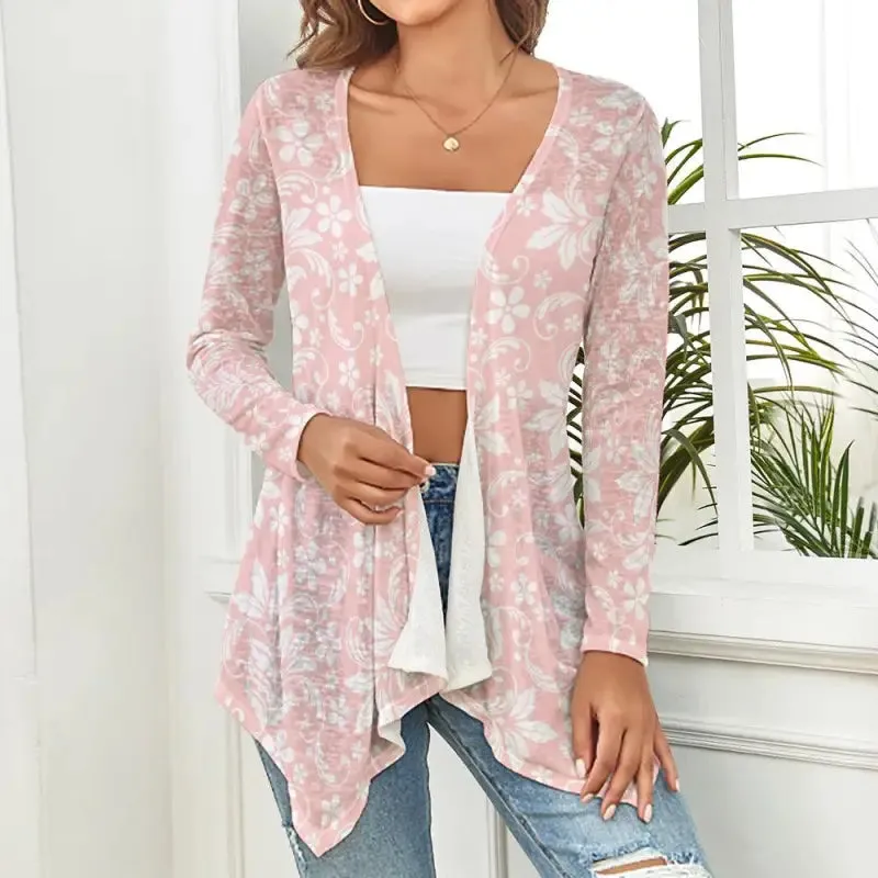 Feel Like a Cloud in This Women's Pink Floral Cardigan