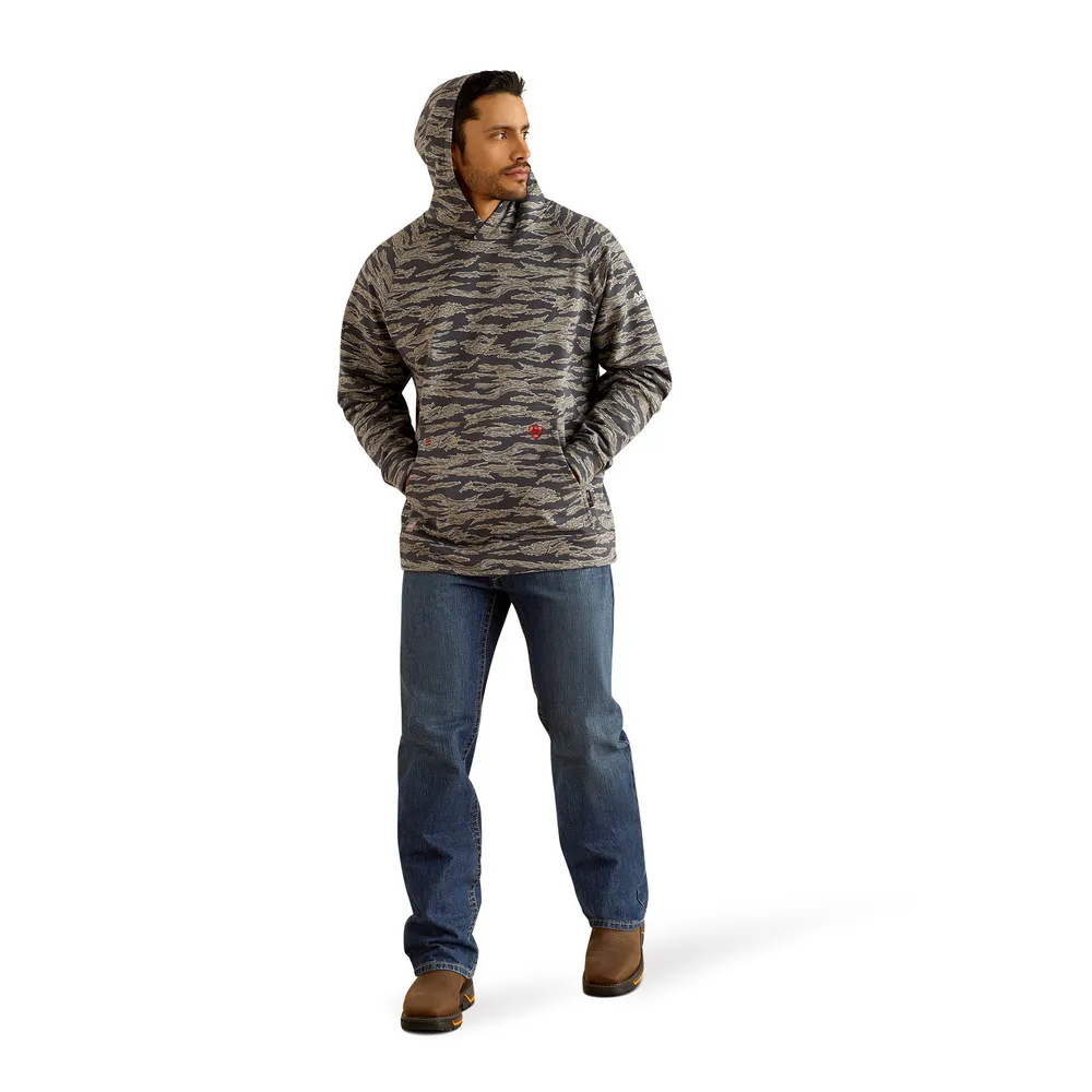 Fr Smoke Hoodie - 010-Charcoal Grey Camo | Ariat 10052097