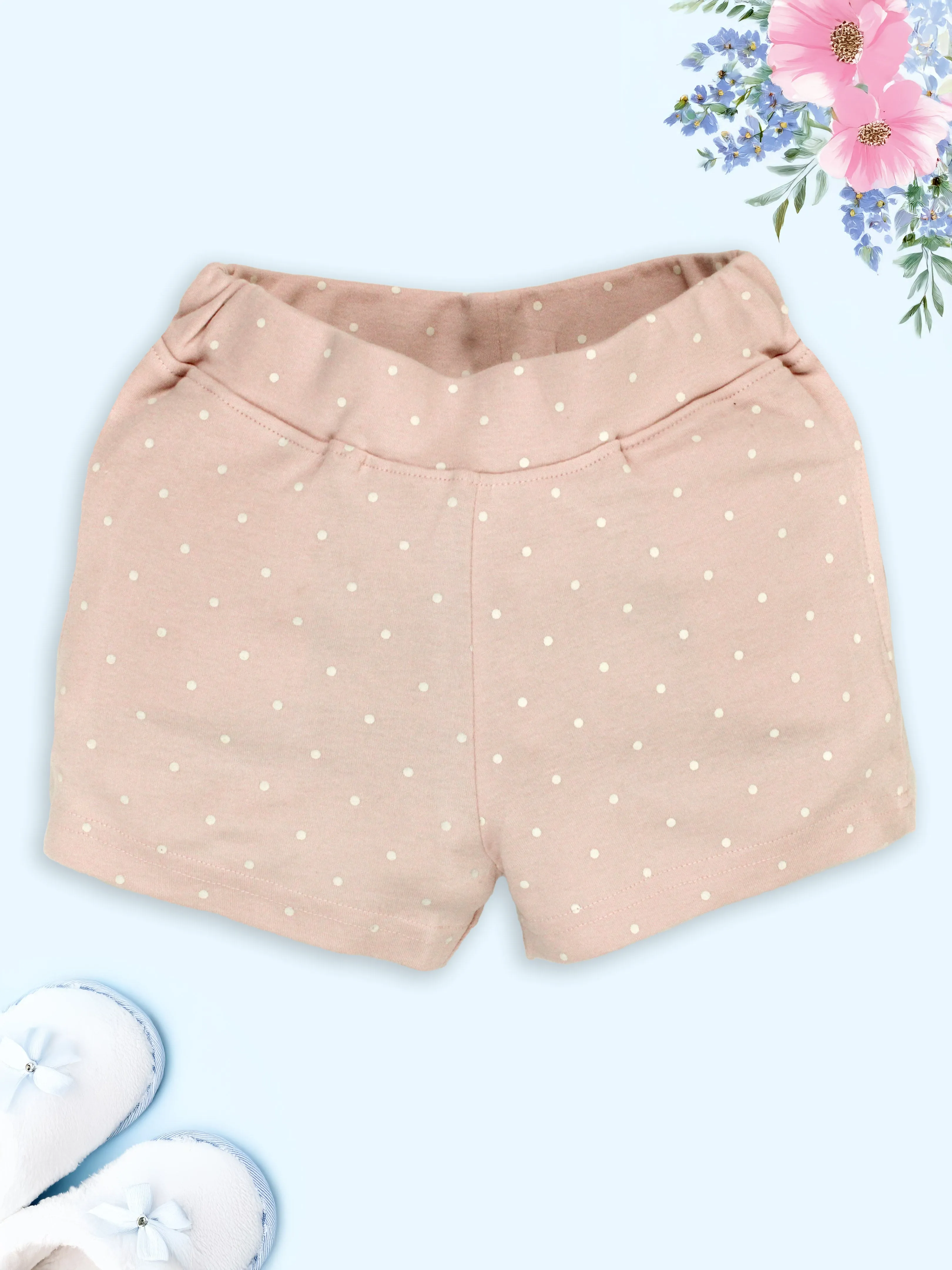 Girls Printed Hot Shorts with Back pocket Pack Of 2