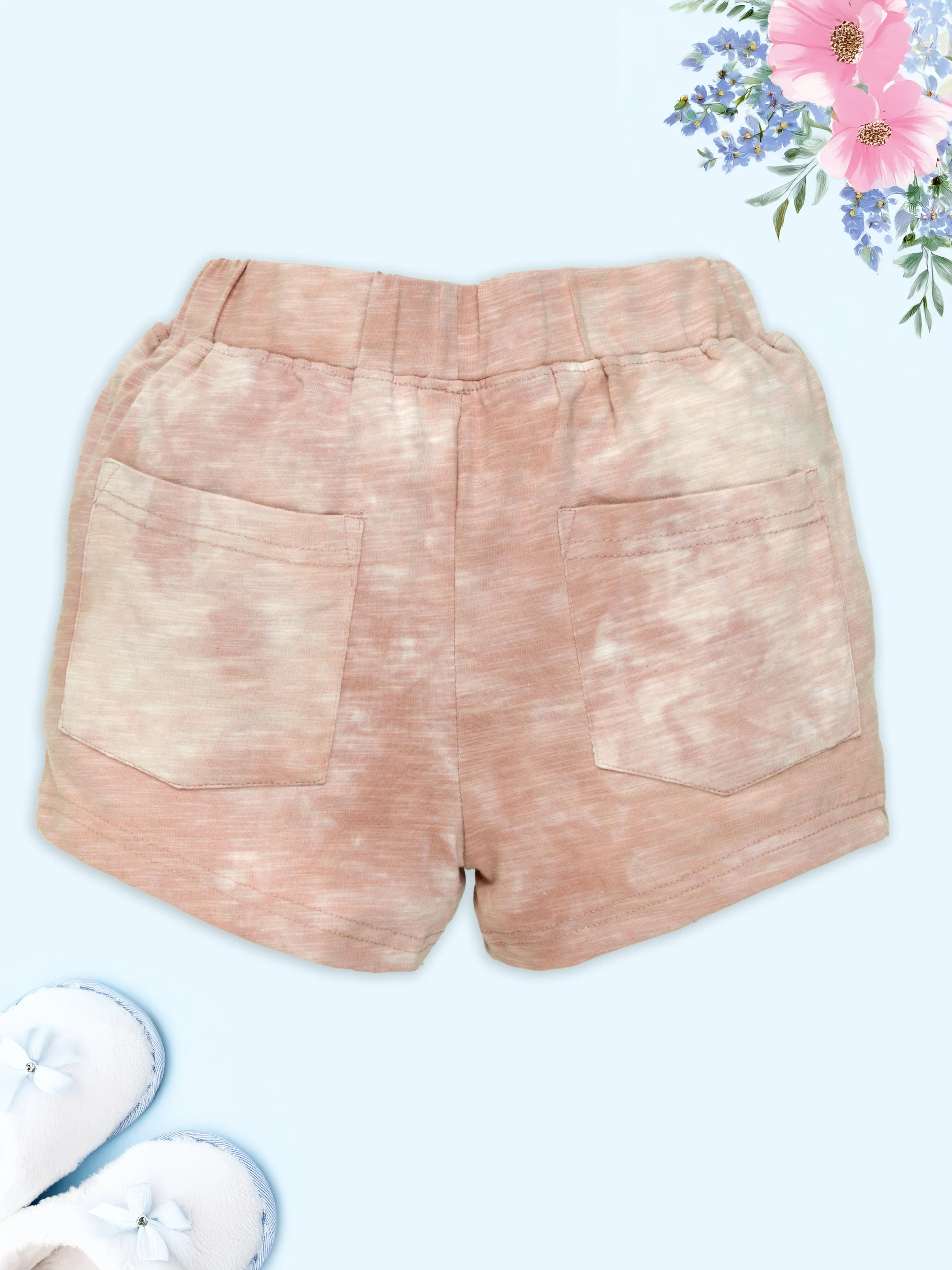 Girls Printed Hot Shorts with Back pocket Pack Of 2