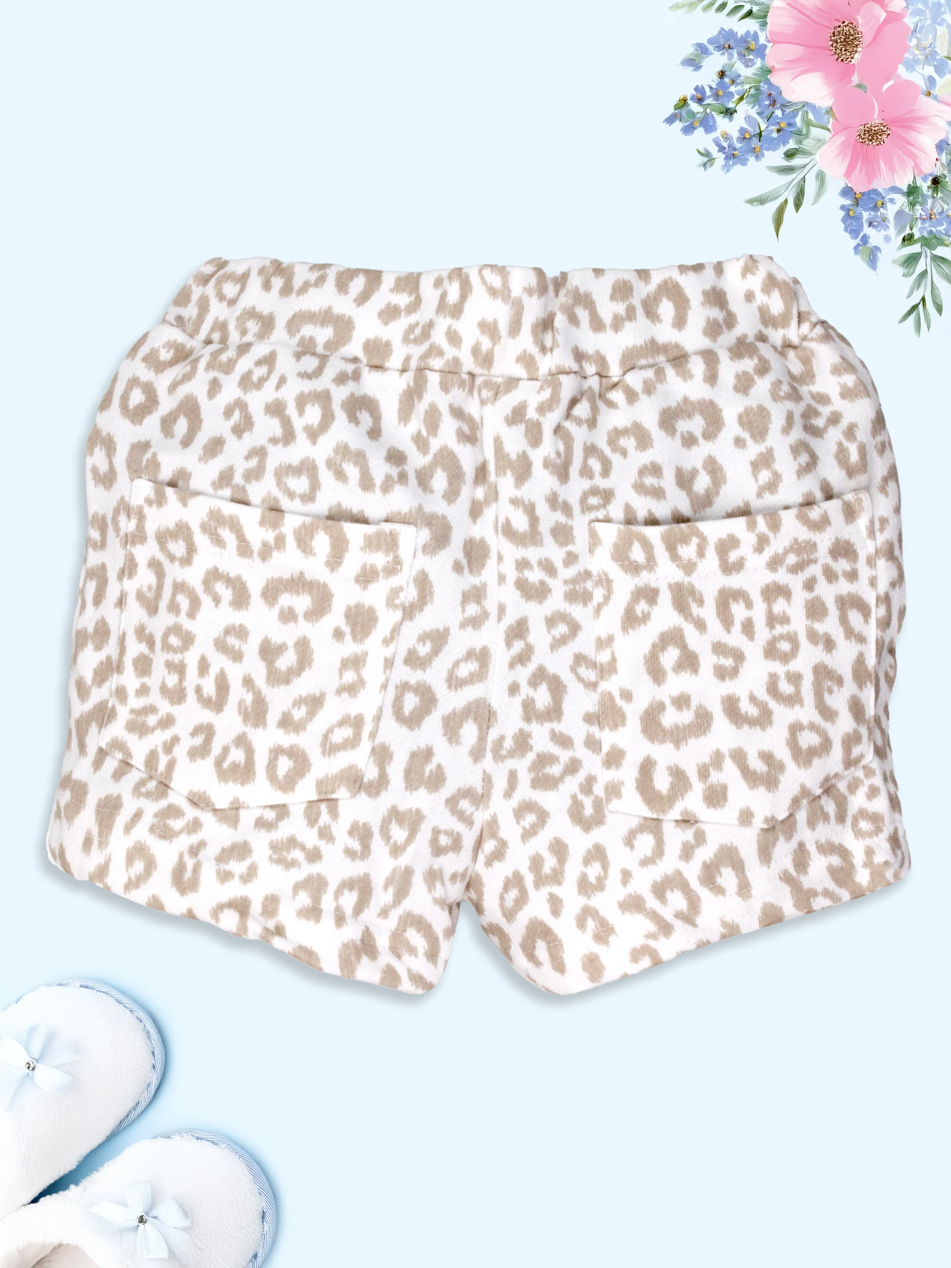 Girls Printed Hot Shorts with Back pocket Pack Of 2