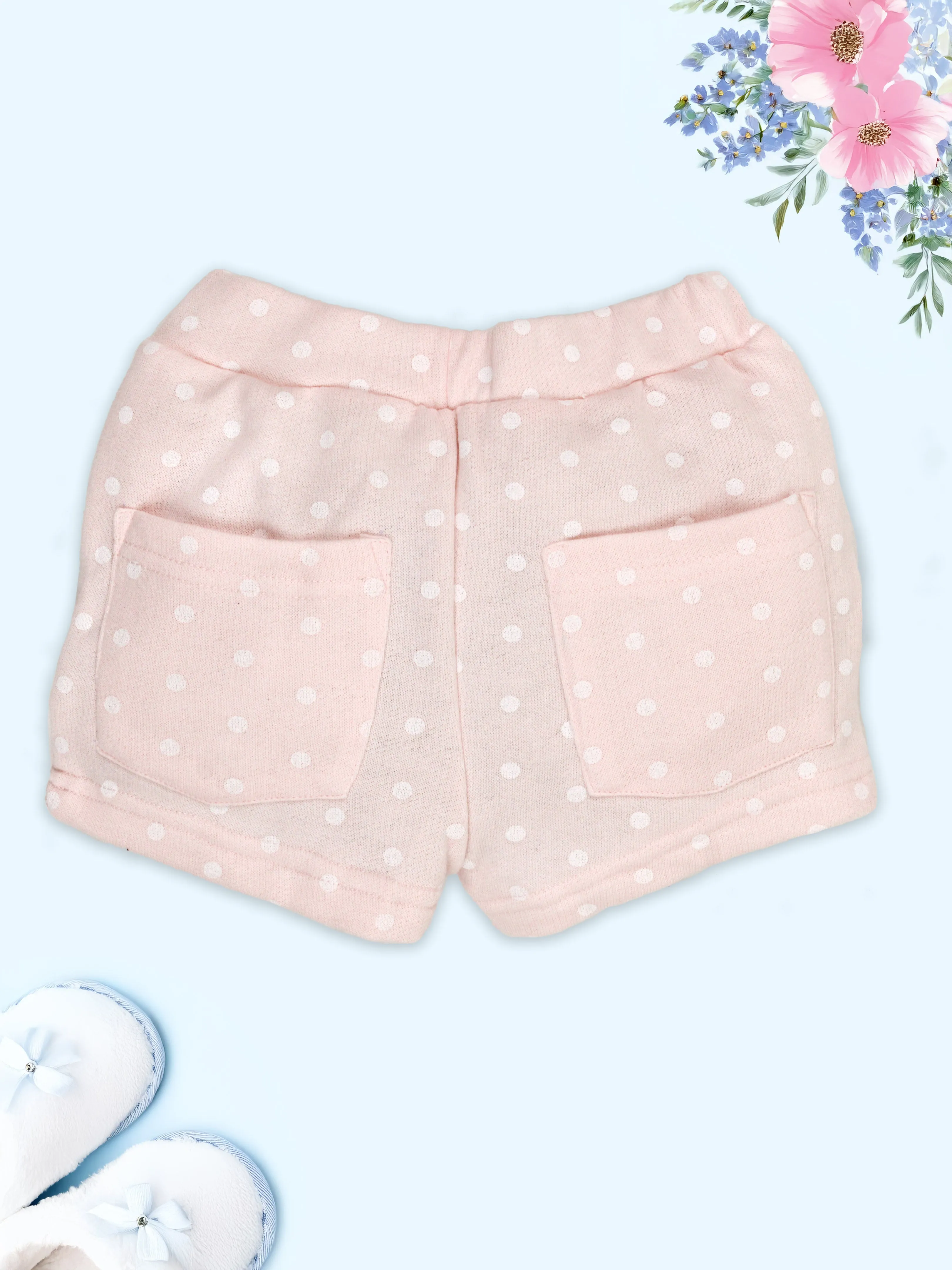 Girls Printed Hot Shorts with Back pocket Pack Of 2