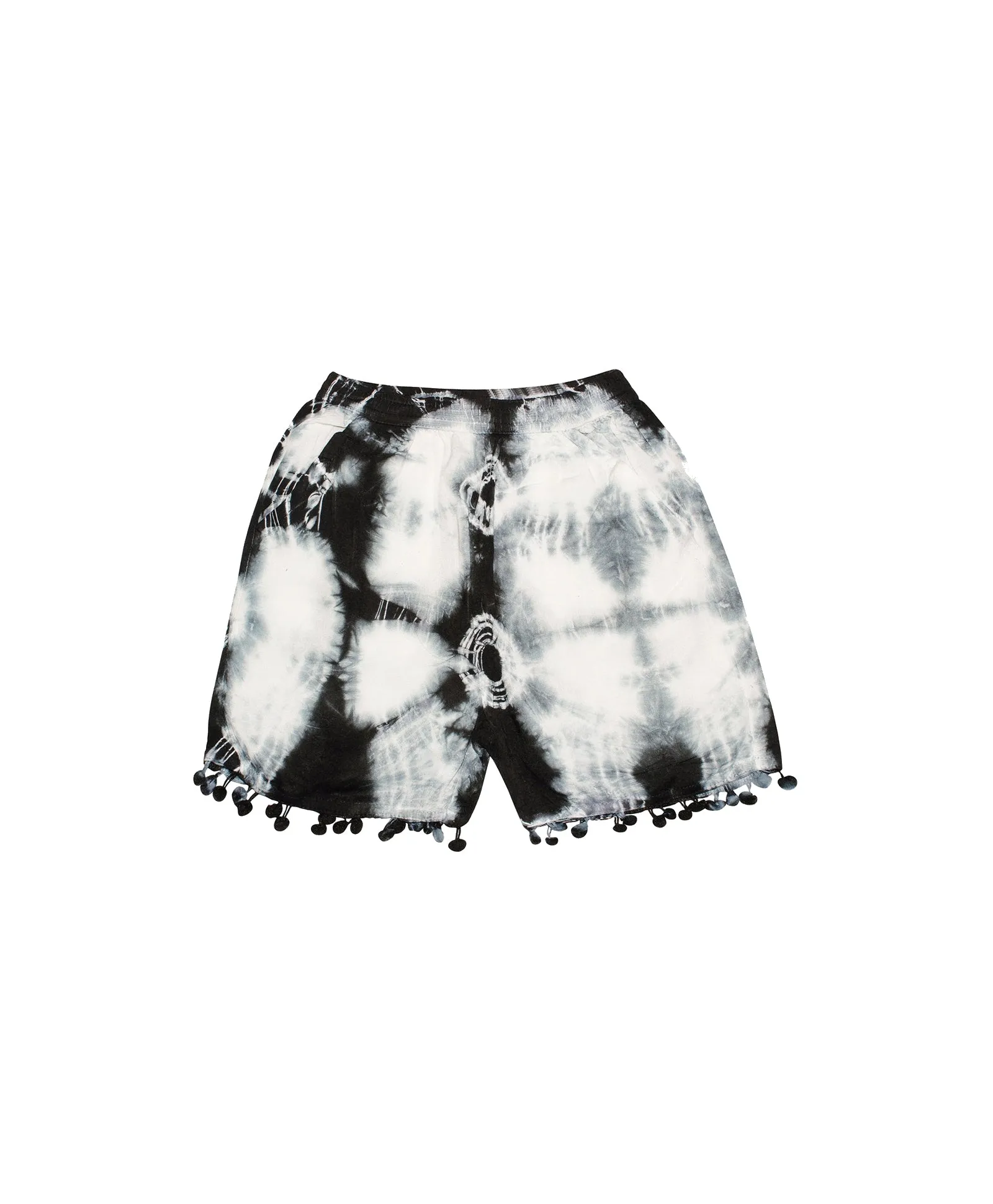 Girls Tie & Dye Shorts with Pom Pom - Pack of 2
