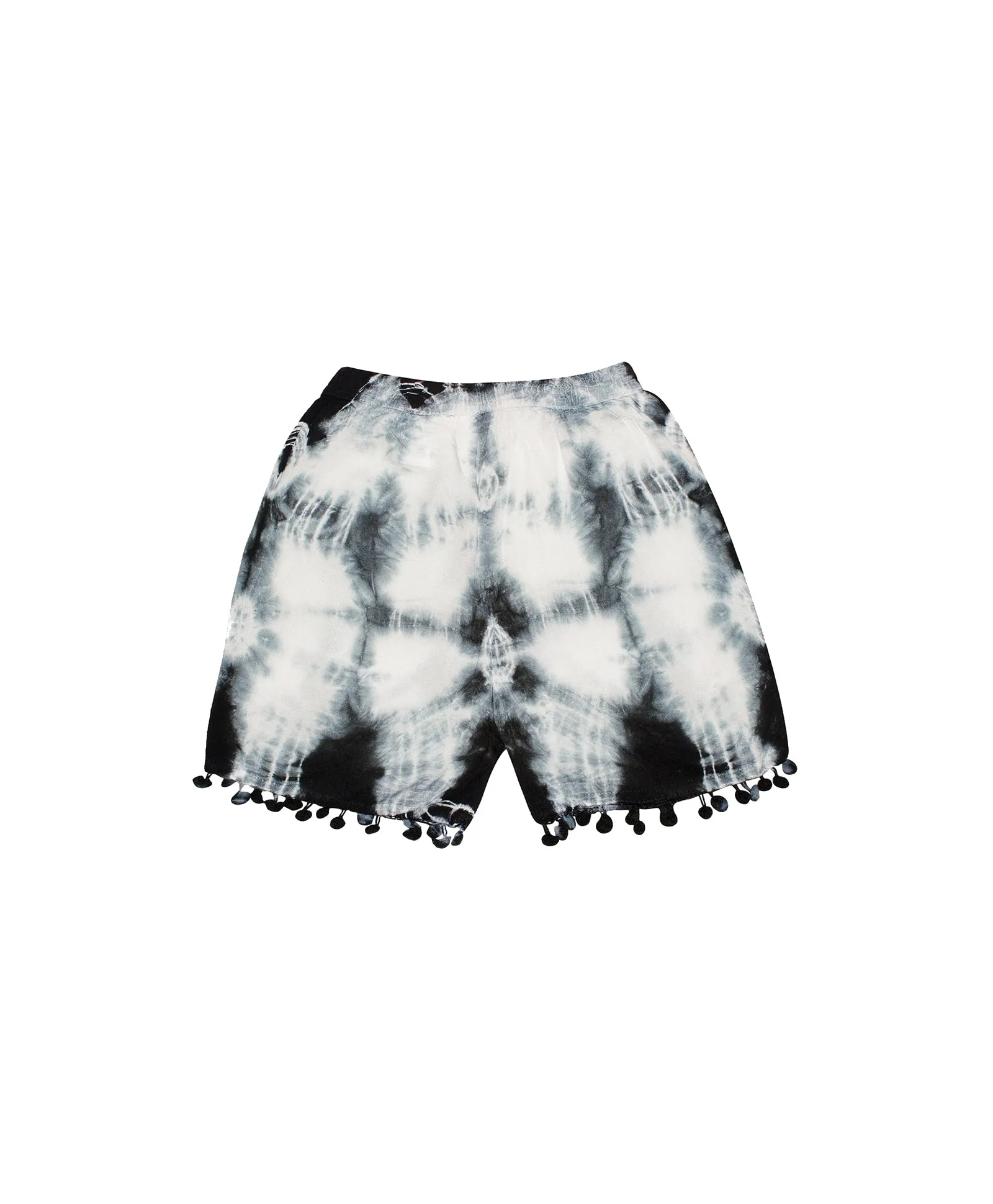 Girls Tie & Dye Shorts with Pom Pom - Pack of 2
