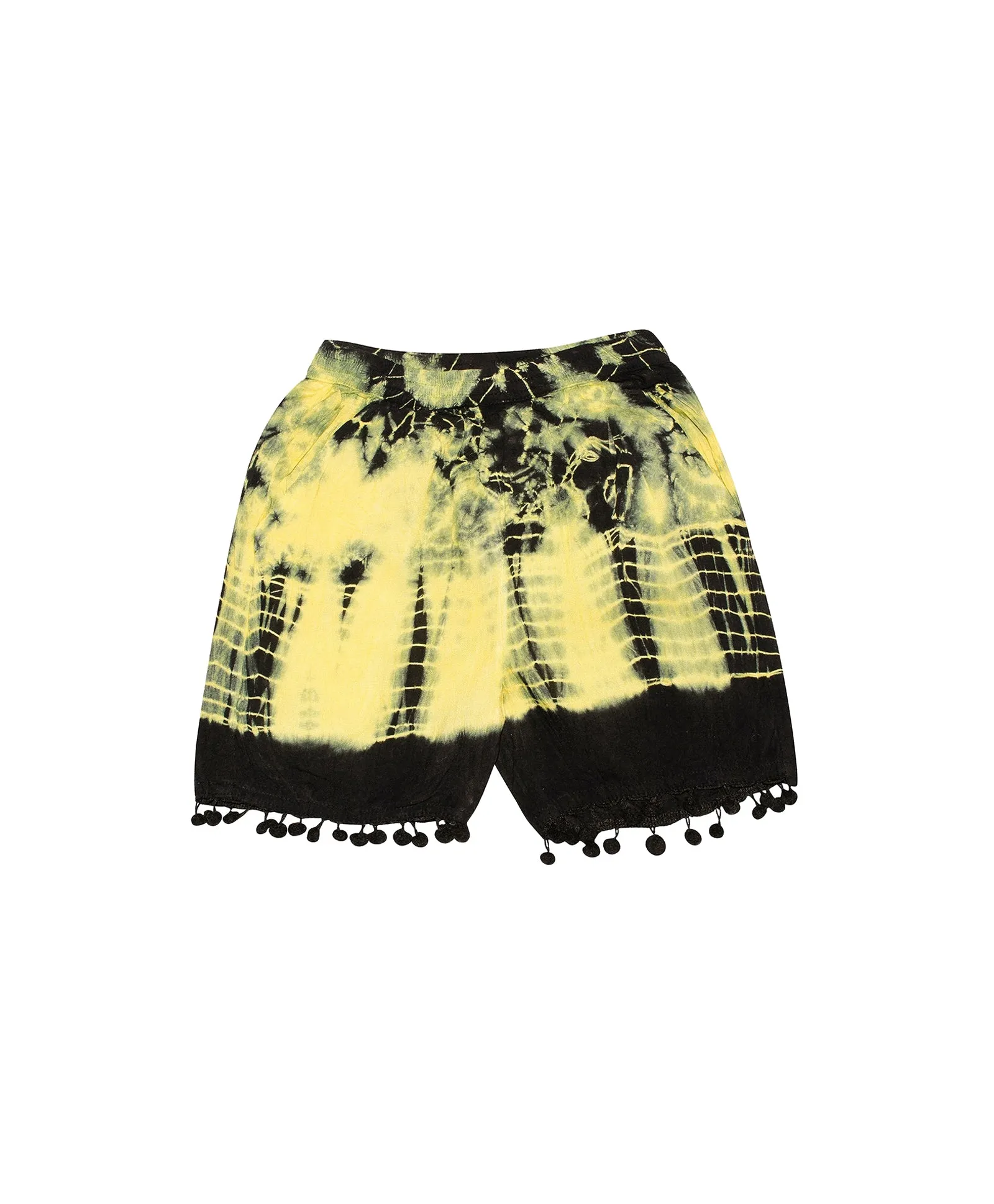 Girls Tie & Dye Shorts with Pom Pom - Pack of 2