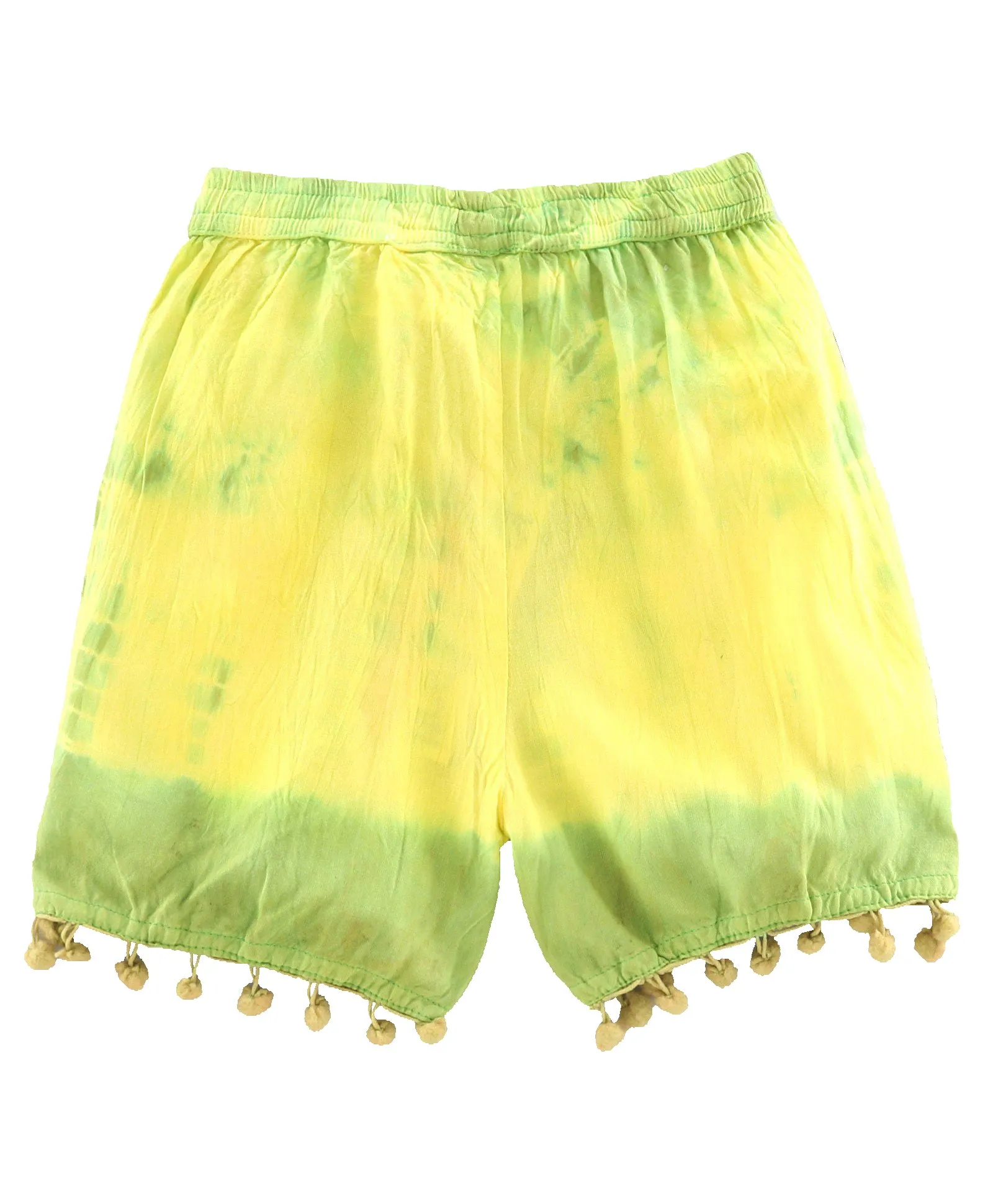 Girls Tie & Dye Shorts with Pom Pom - Pack of 2