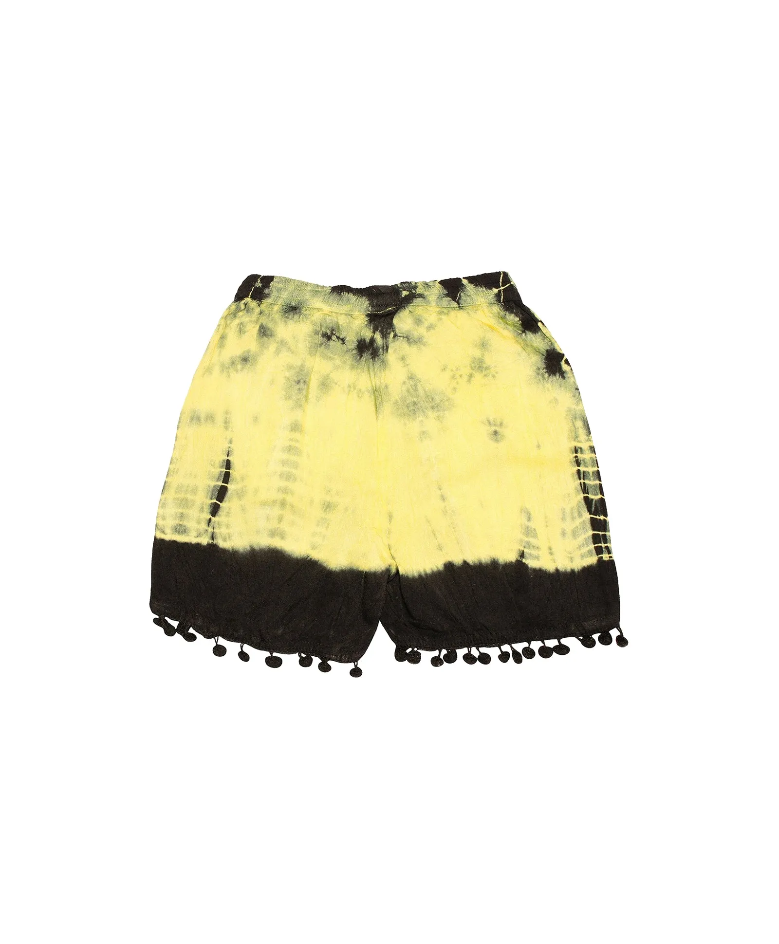 Girls Tie & Dye Shorts with Pom Pom - Pack of 2