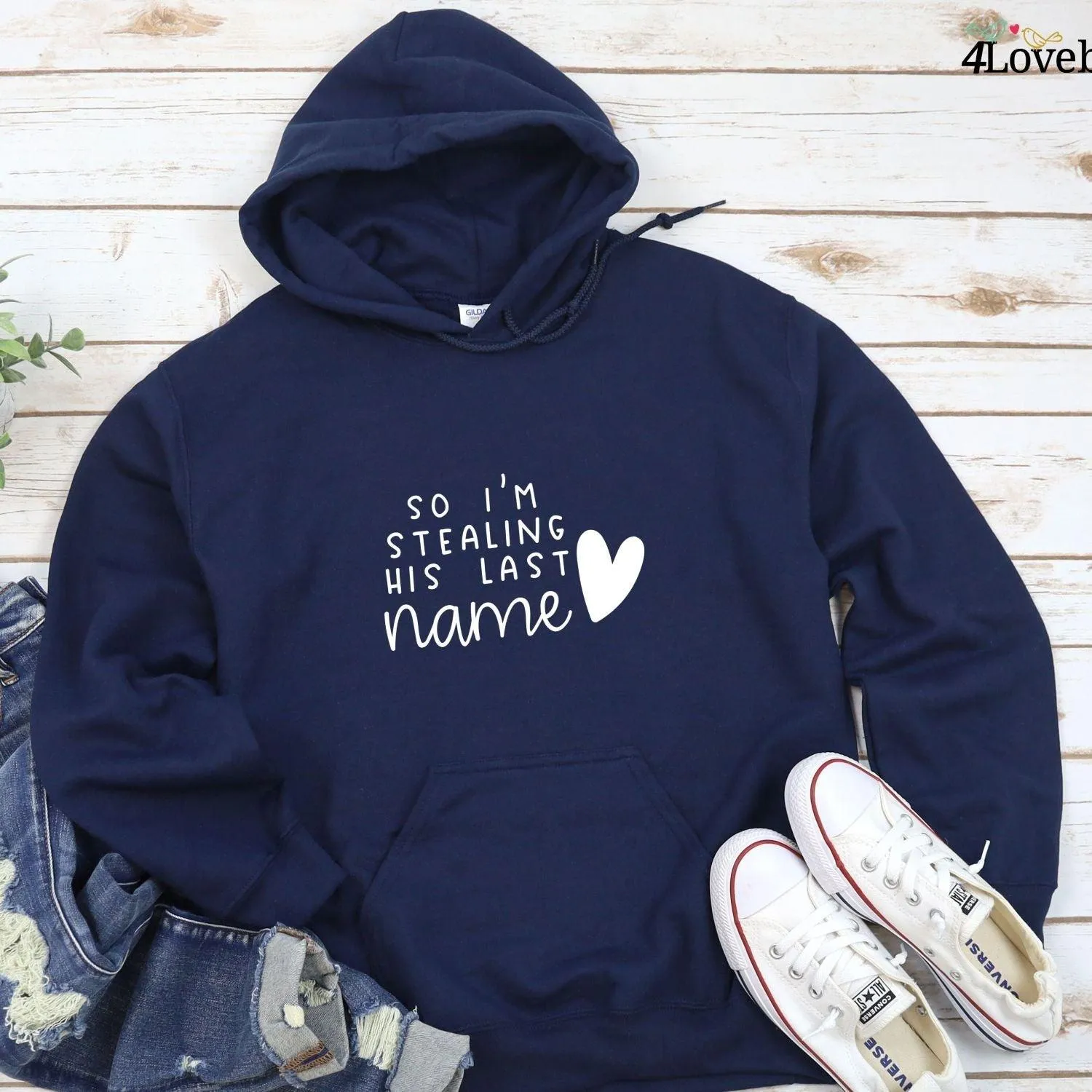 I Stole Her Heart & So I'm Stealing His Last Name Matching Set
