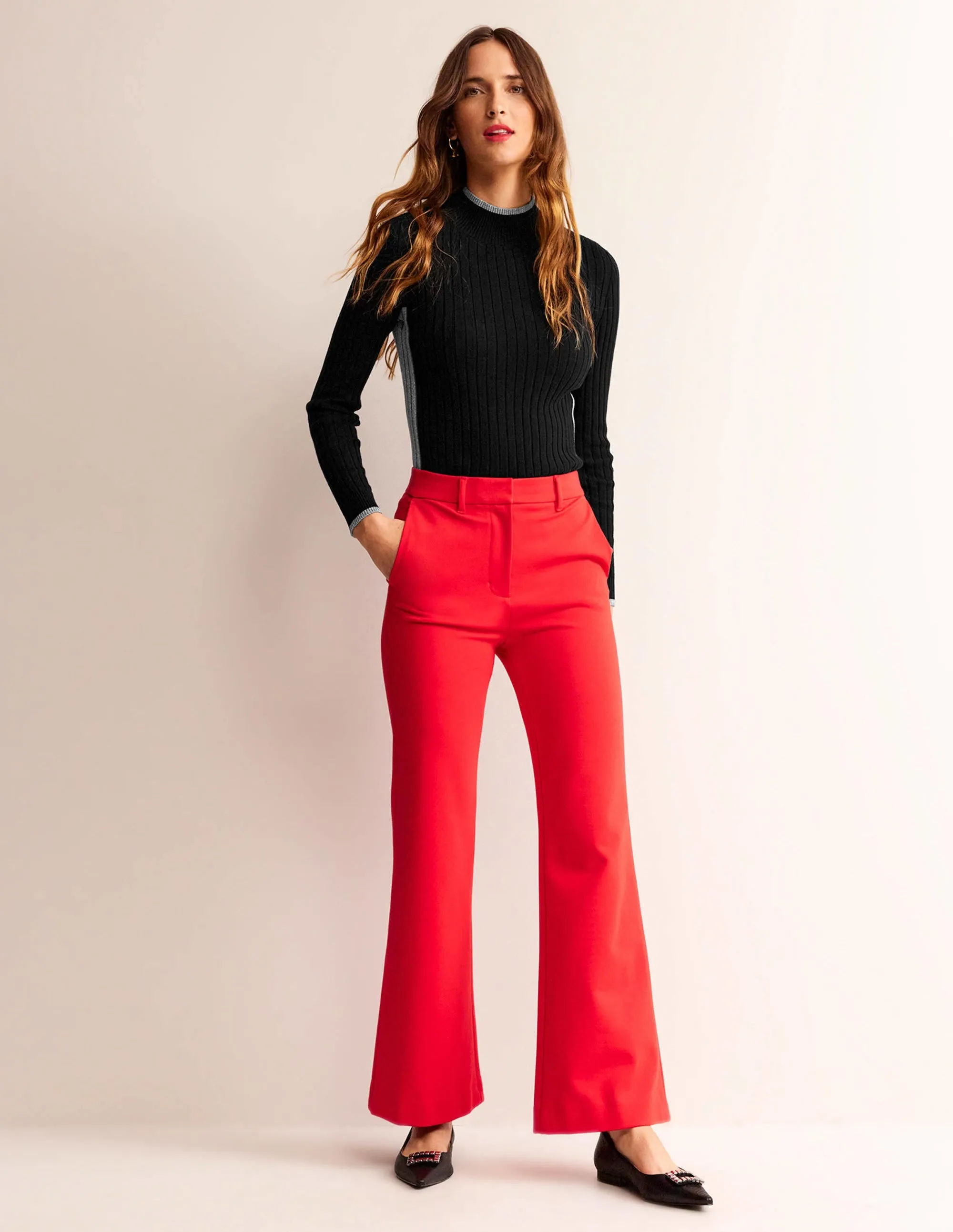 Isodora Ribbed Jumper-Black