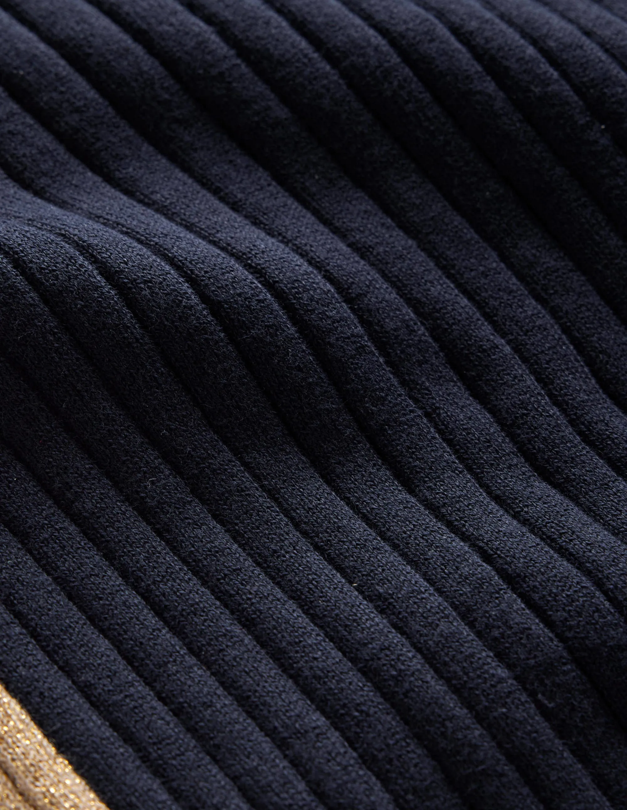 Isodora Ribbed Jumper-Navy