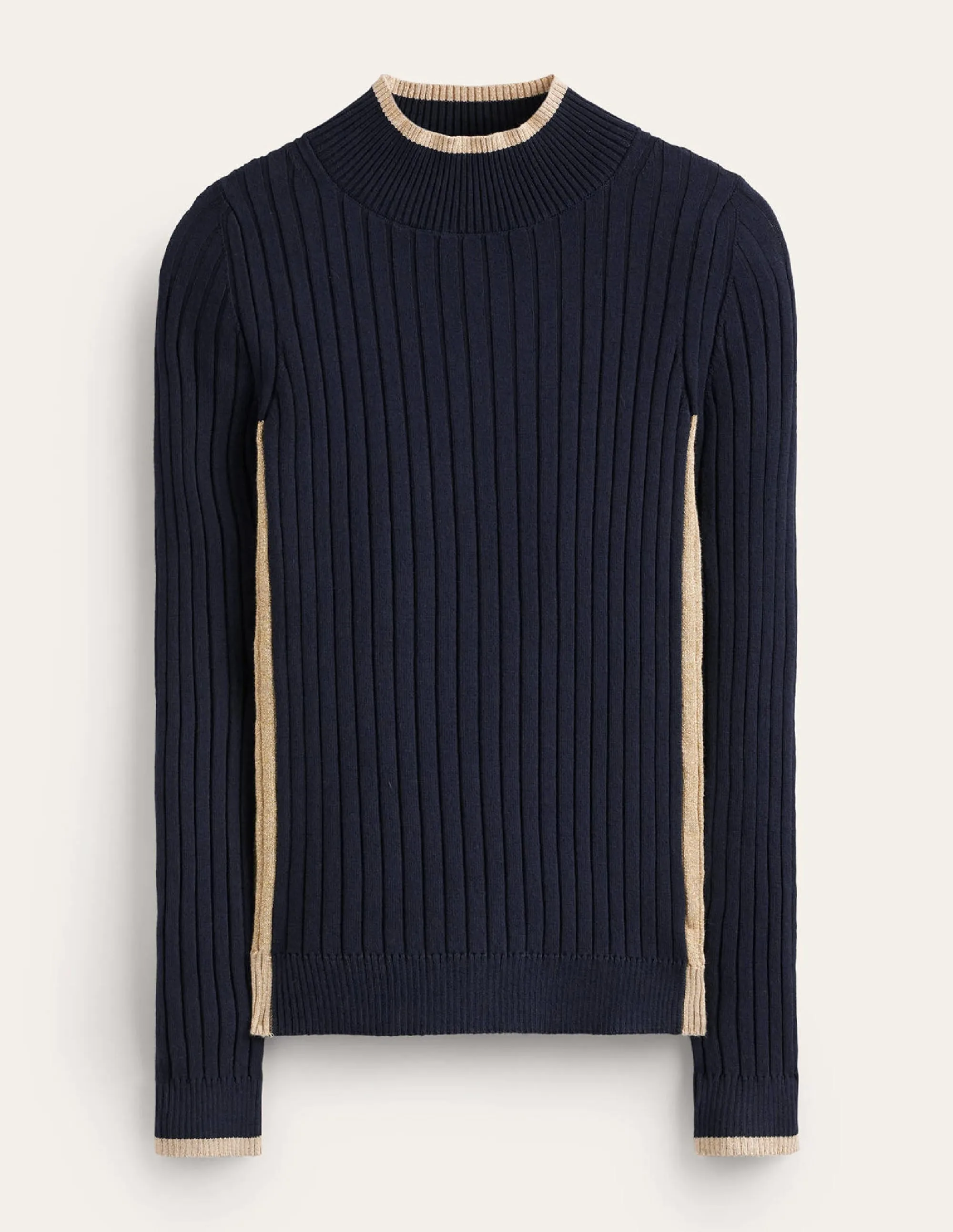 Isodora Ribbed Jumper-Navy