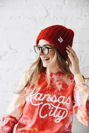 KC Knit Beanie - Red